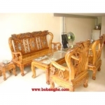 Bộ bàn ghế minh quốc đào gỗ hương khảm ốc cột 10MHK01